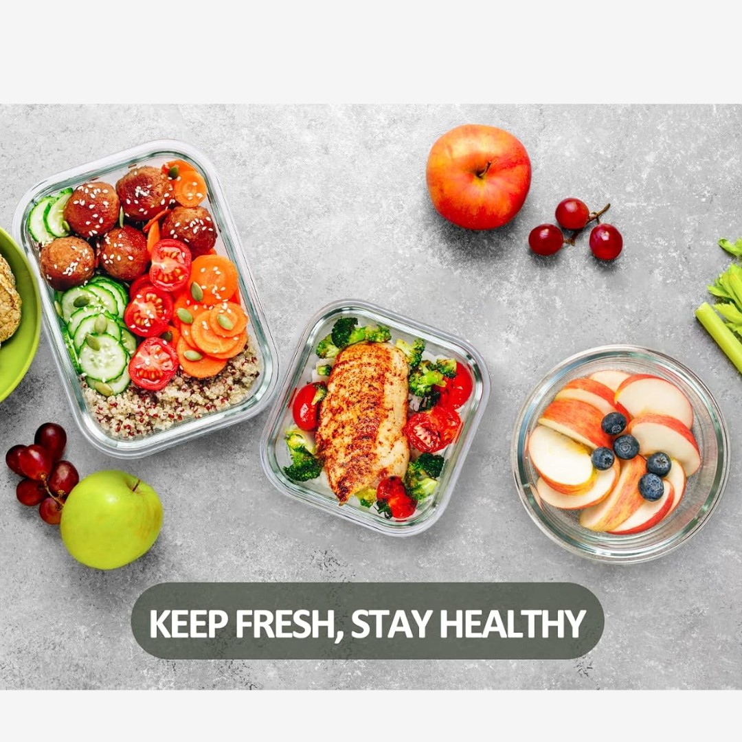 NUVAROX 24-Piece Glass Food Storage Container Set - Image 3