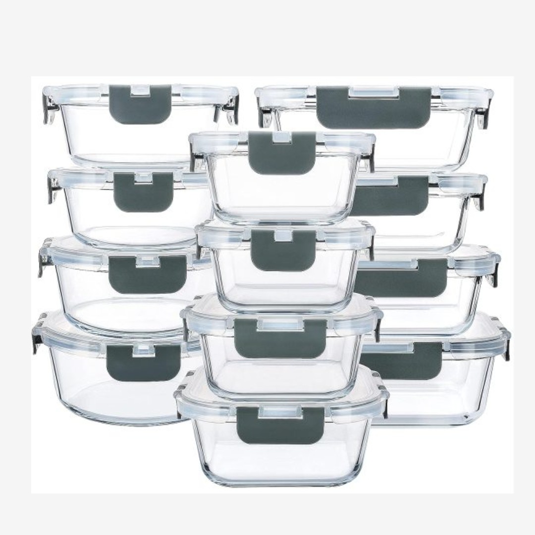 NUVAROX 24-Piece Glass Food Storage Container Set - Image 7