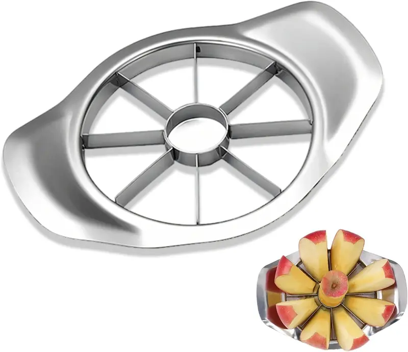 Heavy Duty Stainless Steel 8-Slice Apple Slicer & Corer Fruit Cutter - Image 2
