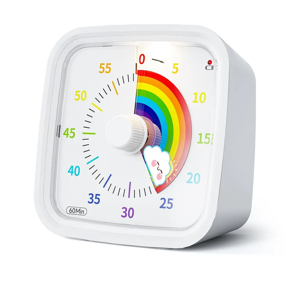 Digital Visual Kitchen Timer 60-Minute Countdown with Protective Case