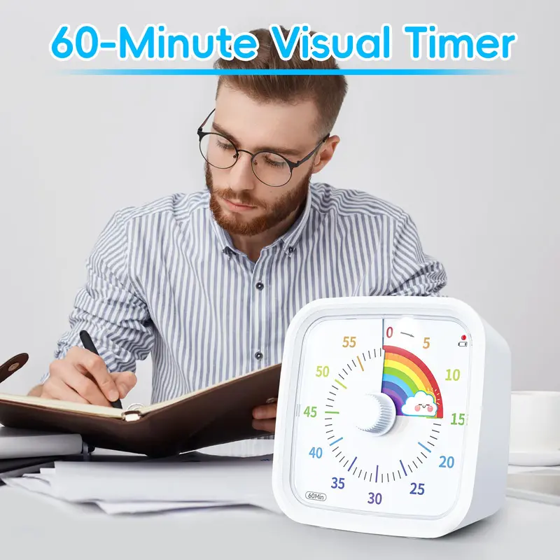Digital Visual Kitchen Timer 60-Minute Countdown with Protective Case - Image 4