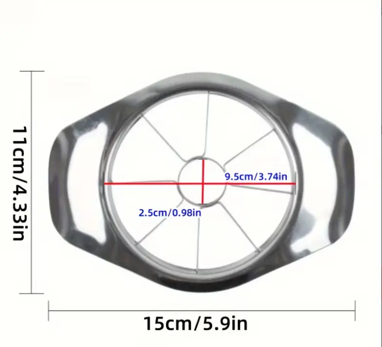 Heavy Duty Stainless Steel 8-Slice Apple Slicer & Corer Fruit Cutter - Image 4