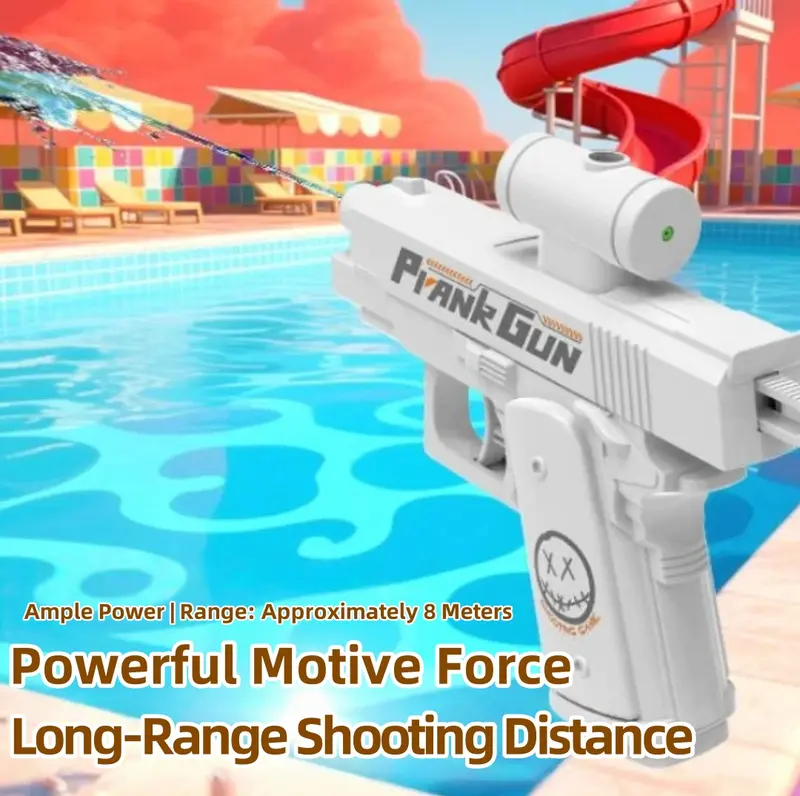 Large Capacity Automatic Water Gun, 8M Long Range Outdoor Water Blaster Toy - Image 5
