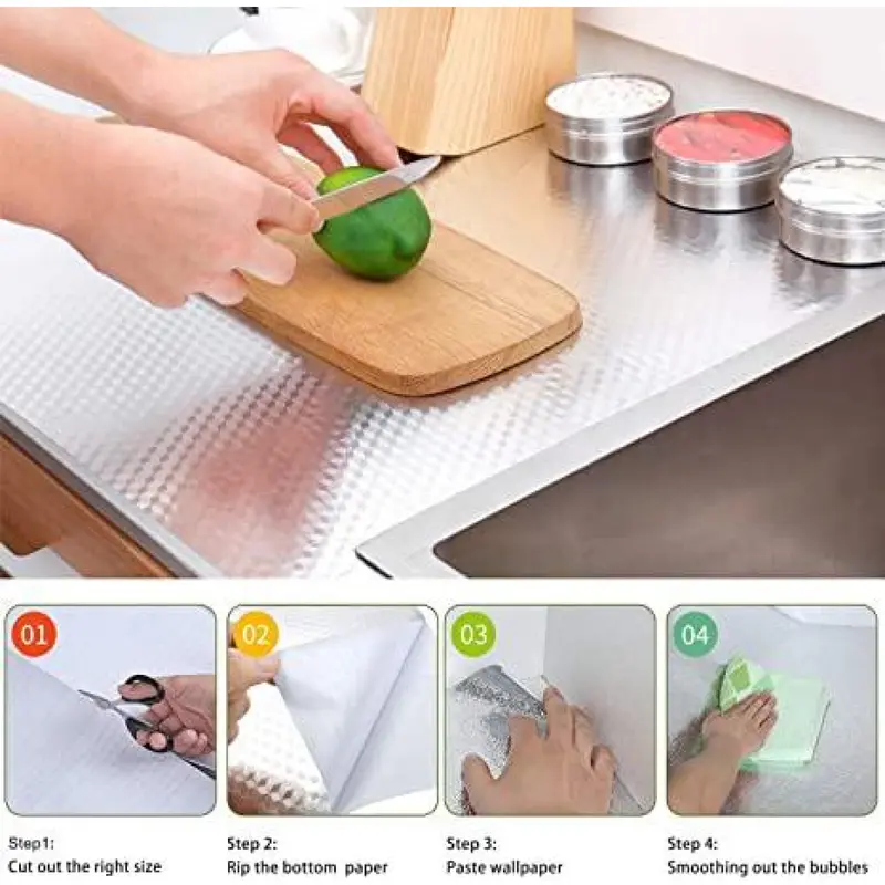 Oil Proof Waterproof Heat Resistant Kitchen Foil Contact Paper - Image 5