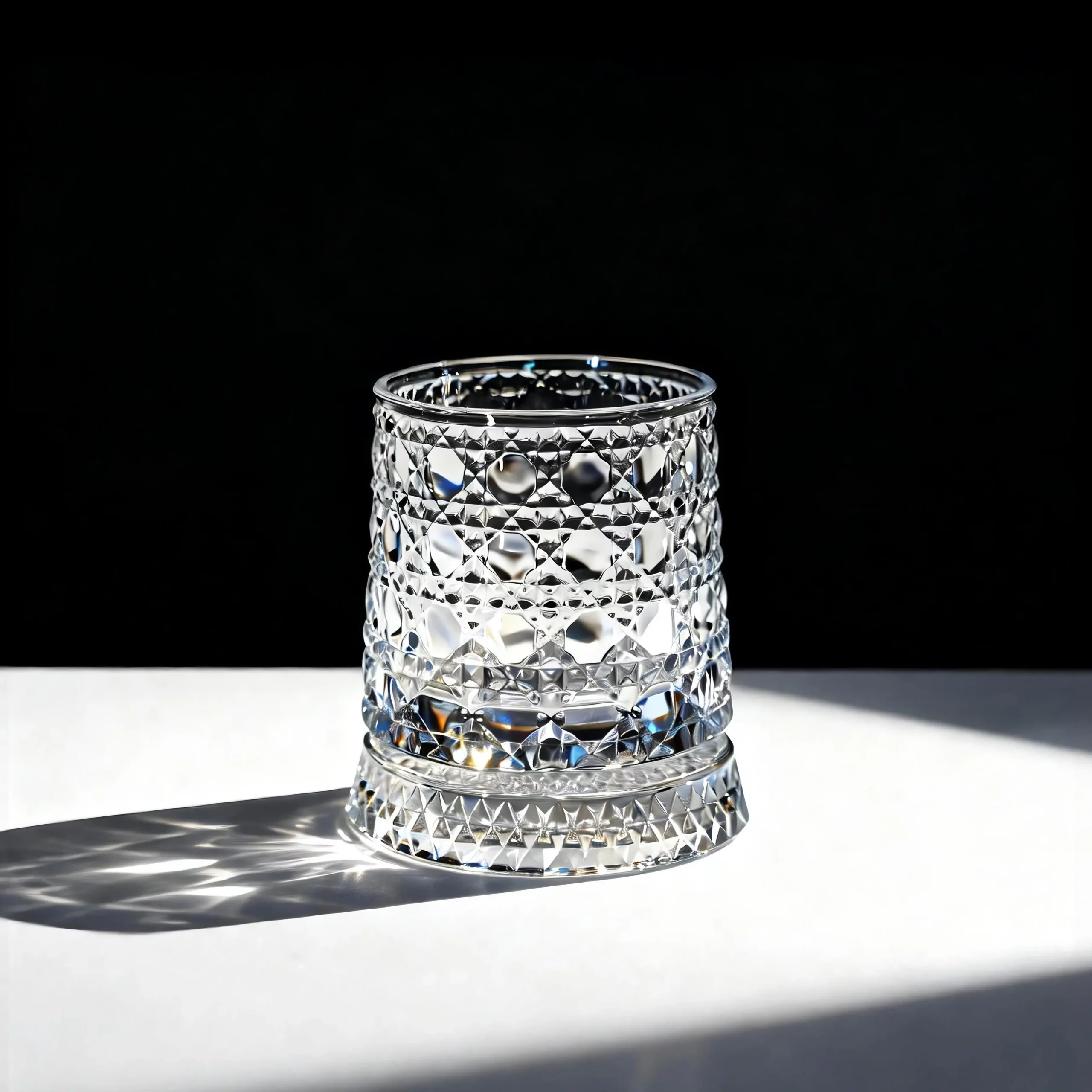 360° Spinning Star Cut Crystal Whiskey Glass - Image 7