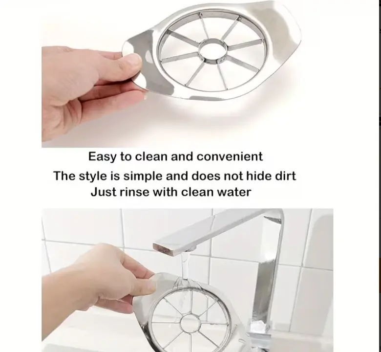 Heavy Duty Stainless Steel 8-Slice Apple Slicer & Corer Fruit Cutter - Image 7